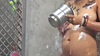 Indian Desi Village Beautiful Girl While Bathing