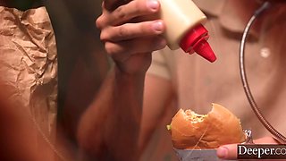 Interracial fuck with petite Lulu Chu and BWC in conjugal visit room