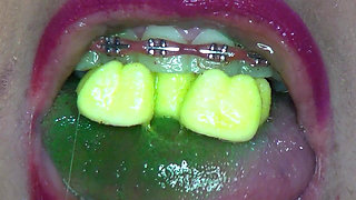 Swallowing Gummy Bears in Pairs!!