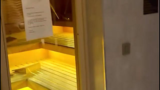 Sexy Monika Fox In Red Bikini At Spa!