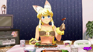 HENTAI PROS - Sexy Wolf Girl Maid Serves Up Passion, Pleasure, And Morning Kitchen Fun For Her Lucky Master