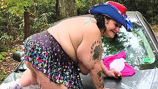 Let Me Get One Thing Straight Cause This Whores Bowlegged Riding on the Hood Damn She's Good