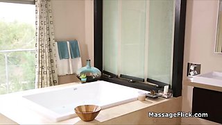 Sucked by big tit ex wife masseuse