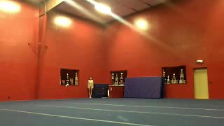 nude gymnastic session at the gym and masturbation