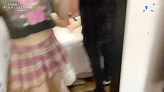 Step cousin Nickixx and Silver Jinx's Behind the Scenes sex ritual is the hottest XXX.
