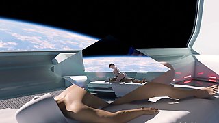 Hot japanese babe gets fucked hard on orbital space station