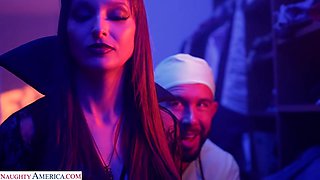 Sexy Vampire princess neighbor Lexi Luna is in the prowl for some big cock this Halloween