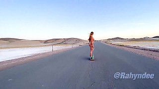 Rahyndee Desert One Wheel Cruising Naked