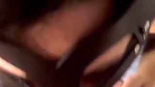 Disco Babe Gets Rough Throat Fuck in Windpants and Takes Deep Pulsating Throatpie!