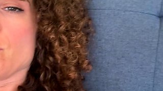 Amateur brunette double toying on webcam