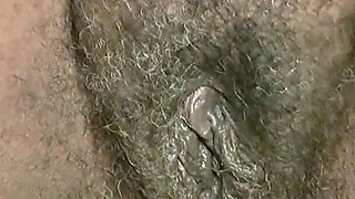 Rubbing Fingering My Hairy Pussy Stimulating My Clit with Vibrator