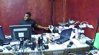 Big Black Cock Fucks Blonde Big Tit MILF Trina in Hairy Pussy