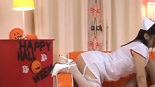 This Sexy Nurse Was on Her Knees All the Way Until She Received Some Inside.