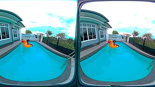 Pov Pool Tease - Amelia Star's Wet Body And Dark Skin Will Drive You Crazy - 8k Seduction
