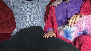 Turkish MILF Souzan Halabi sucks black coworker's big cock in London