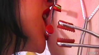 Raunchy lesbians BDSM thrilling video