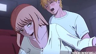 Public Cinema Sex Excites Makima Hentai Anime Fuck