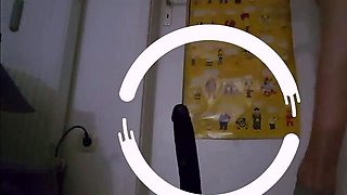 Twink Rides Black Dildo - Amateur Anal With Big Cock