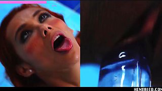 Veronica Leal as a Sex Robot - Extreme Squirting Hentai Anime 3d Ahegao Covered in Cum
