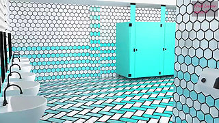 Fetish Locator - Chloe Sucks a Big White Cock in the College Bathroom Stalls