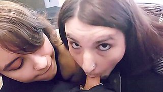 Her husband CAUGHT us with CUM on our faces, but BigButtBooty and I make it up to him with a good fuck!