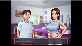 Teacher and student summer adventure with a handjob
