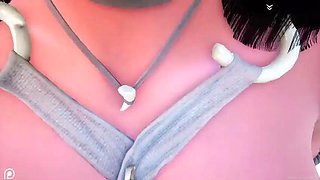 Cameltoe pussy sliding dick in white suit: Big Tits, Big Ass  Babe Porn