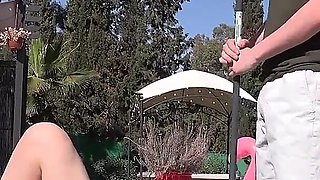 AuntJudysXXX - Posh Redhead MILF Fire Girl Fucks the Pool Boy