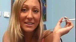 First Smoking And Then Masturbating