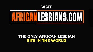 Hot Ebony Lesbians Give Sensual Massage & Pussy Licking After Work