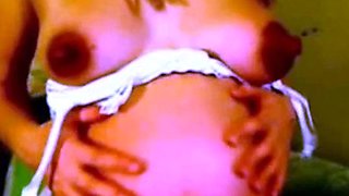 Pregnant Amateur with Big Tits on Webcam