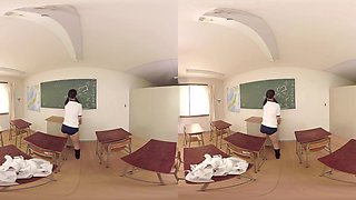 Wet And Sloppy - Asian Schoolgirl Fucking Teacher In Class