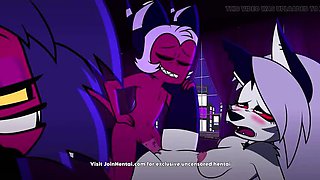 Hot 3D Hentai Threesome - Sinful Cartoon Sex Parody UNCENSORED