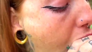Naughty Bunny in the Wild!cum on Egg