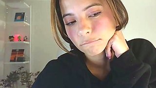 Shy brunette homemade amateur webcam teen