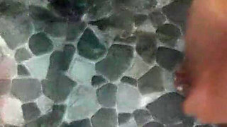 Nude Couple Bathing Whilst Suck Boobs