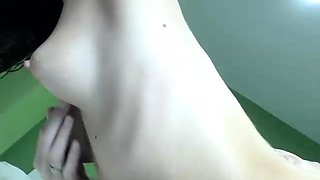 Amateur real small titted party teen slammed in gym class