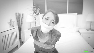 Lil Missy UK - Secretary Grabbed and Hogtaped *black and White*