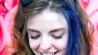 Emo 18-Year-Old With Tattoos Masturbates on Webcam