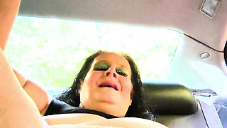 Cheating and Sneaky to the Cars Backseat She's Squirting Heaos