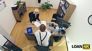 Cute Russian fraudster Daruma Rai insistently asks for a business loan.