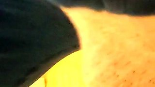 Sockjob & Ruined Orgasm Under Table