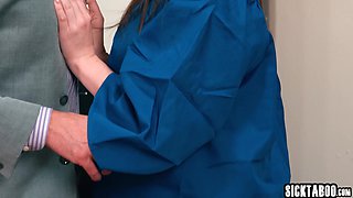 18 Yo Fiona Frost fucks big penis teacher