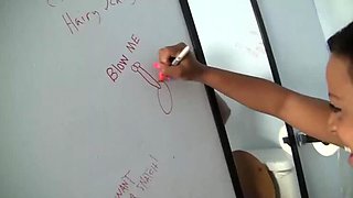 Natasha Dulce Deep Throats Huge Cock at Gloryhole - Blowjob & Moaning