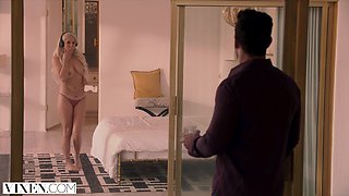 Vixen Two busty neighbors seduce and fuck their married neighbor