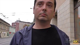 Hunt4k. chick cracks up with bf and gets banged by prosperous