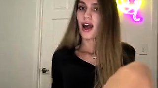 Blonde in stockings foot fetish and pussy pounding
