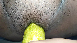 Indian girl boobs press pussy fucking cucumber
