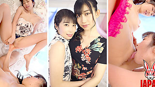 Soaked Scissoring - Runa Koinotsuki's Tongue Leaves Wet Trails Down Sumire Kurokawa From Neck to Toe (censored)