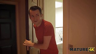 Mature4k. april velvet used her outstanding titties to milk her neighbour's Big Cock, while spouse was sitting next door